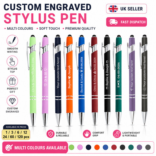 Personalised engraved pen - personalised,