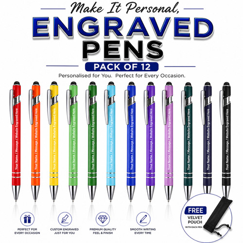 Personalised engraved stylus - engraved,